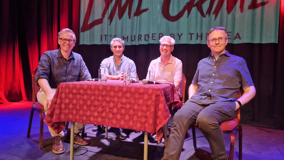 Great to sponsor session on historical crime fiction at Lyme Crime with Alec Marsh, Vaseem Khan and William Ryan.