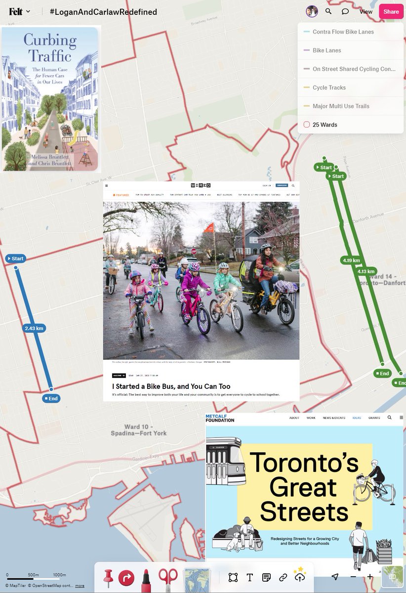 @normsworld @DonCycle @m_layton @CycleToronto @biketo @BikewaysTO @WCN_GTA_tweets @BikeMonth @CycleTOMidtown @CycleTOUniRose @BicycleMayorTO @Yonge4All ❤️this @DonCycle! 

Thx so much for putting this together. I'm inviting the @tdndp's elected municipal rep & the Climate Crisis Critic MPP @peter_tabuns to come from #TorontoDanforth

#Ward14 is pushing to #ReImagine Carlaw Av & Logan Av Now! 

h/t @felt felt.com/map/LoganAndCa…