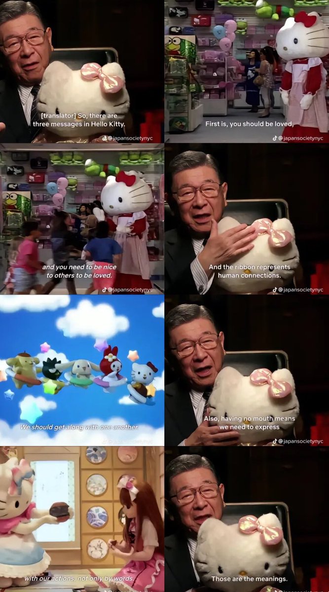 Sanrio founder Shintaro Tsuji explains the three messages in hello kitty