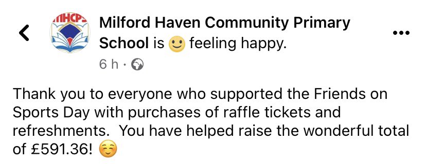 Friends of Milford Haven Community Primary School tweet media