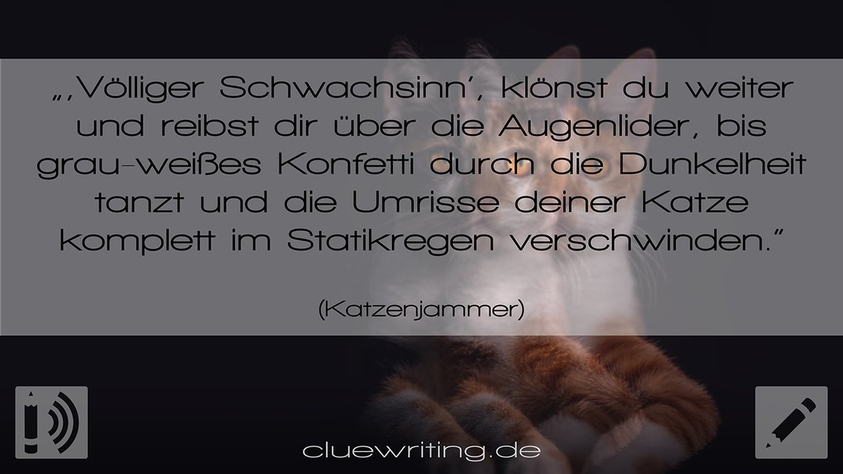cluewriting's tweet photo. In der heutigen Story von @bugsandbrushes nach Clues von @Tinettchen1 ist entweder der Alkohol oder die Katze das Problem. π»ππ«
https://t.co/wQMbzk298y
.
#ClueWriting #Katze #Party #Nerd #Hunger #Betrunken https://t.co/0sAt5OWZvJ