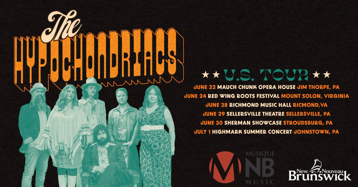 The Hypochondriacs (@the_hypos) on Twitter photo Next week we head out on the road to the Eastern US!
Thank you to <a href="/NewBrunswickGov/">NewBrunswick.Gov</a> & <a href="/MusicMusiqueNB/">Music • Musique NB</a> for support to helping make this tour happen.
thehypochondriacs.com/shows
#USTour #band #americanamusic #musicNB #concerts #canadatousa #rocknroll #musictour Next week we head out on the road to the Eastern US!
Thank you to <a href="/NewBrunswickGov/">NewBrunswick.Gov</a> & <a href="/MusicMusiqueNB/">Music • Musique NB</a> for support to helping make this tour happen.
thehypochondriacs.com/shows
#USTour #band #americanamusic #musicNB #concerts #canadatousa #rocknroll #musictour