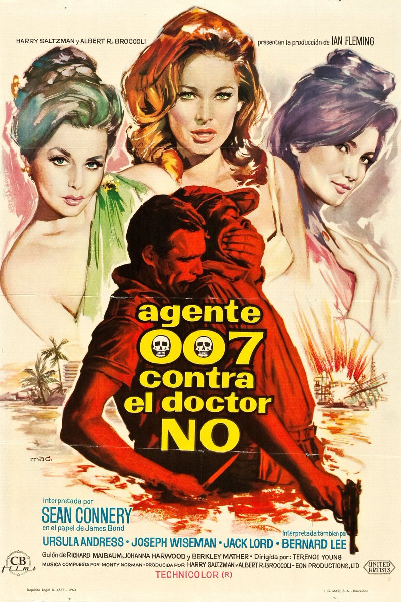 Dr. No (1962)
#SeanConnery
#UrsulaAndress
#TerenceYoung
#JamesBond