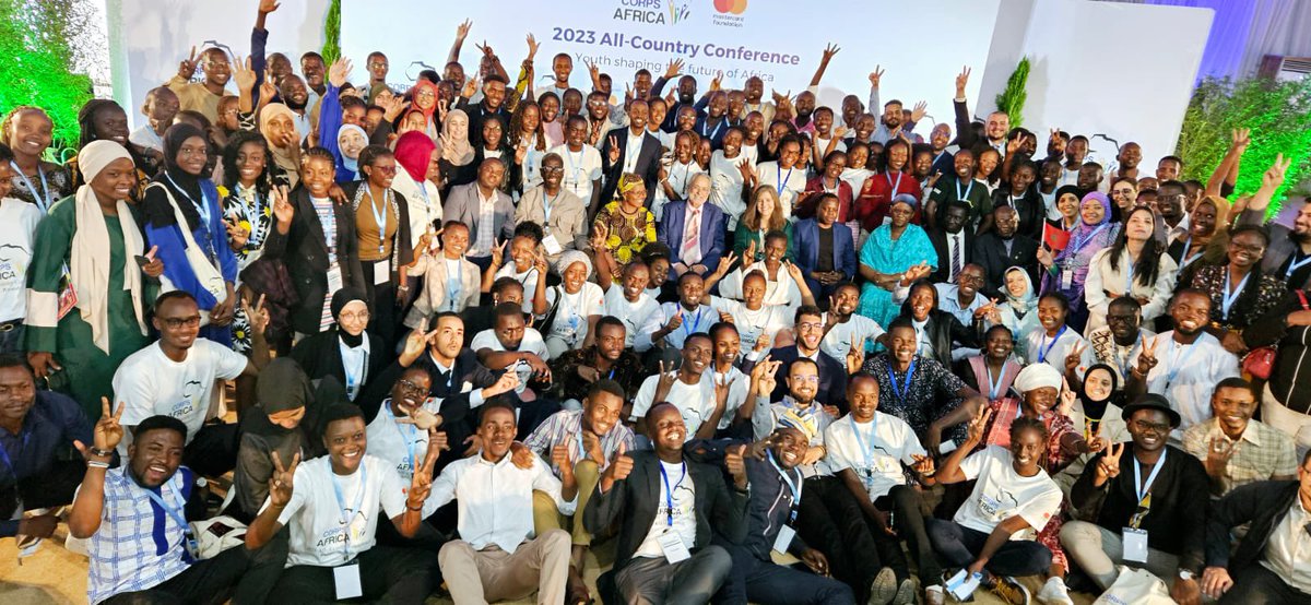 Souvenirs are perishable; fortunately, memories are not ❤️🥰  a group photo of attendees #ACC2023 and Minister of youth @jnabdallah #ThiIsCorpsAfrica