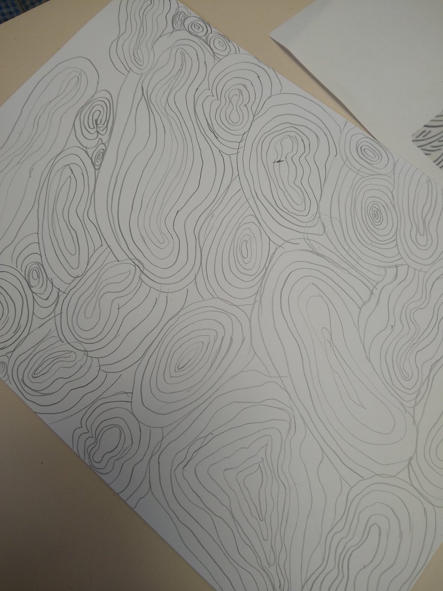 WelbeckPS's tweet photo. Y4/3M had a go at creating mindful patterns inspired by water. Just look at the detail in their drawings !! π²ππ§#ArtatWelbeck #Creativityat Welbeck @NST_for schools. https://t.co/0jPtwmcMIH