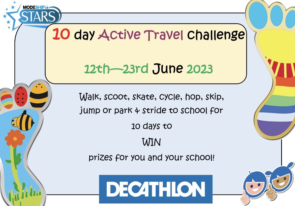 Congratulations ✨ Class 12 ✨ for being this week’s winner of The Golden Shoe Award @sccactivetravel #activetravel