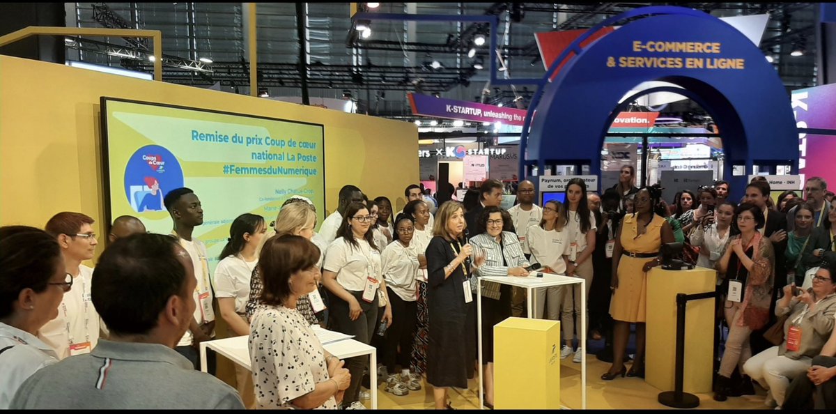 #VivaTech  | Retour sur l’évènement #FemmesDuNumérique pour promouvoir la parité dans le domaine de la #Tech avec <a href="/nathqueencole/">Collin Nathalie</a>, <a href="/MAudeDubanchet/">Marie-Aude Dubanchet</a> et Valerie Decaux sur le Lab du <a href="/GroupeLaPoste/">La Poste Groupe</a> ⤵️