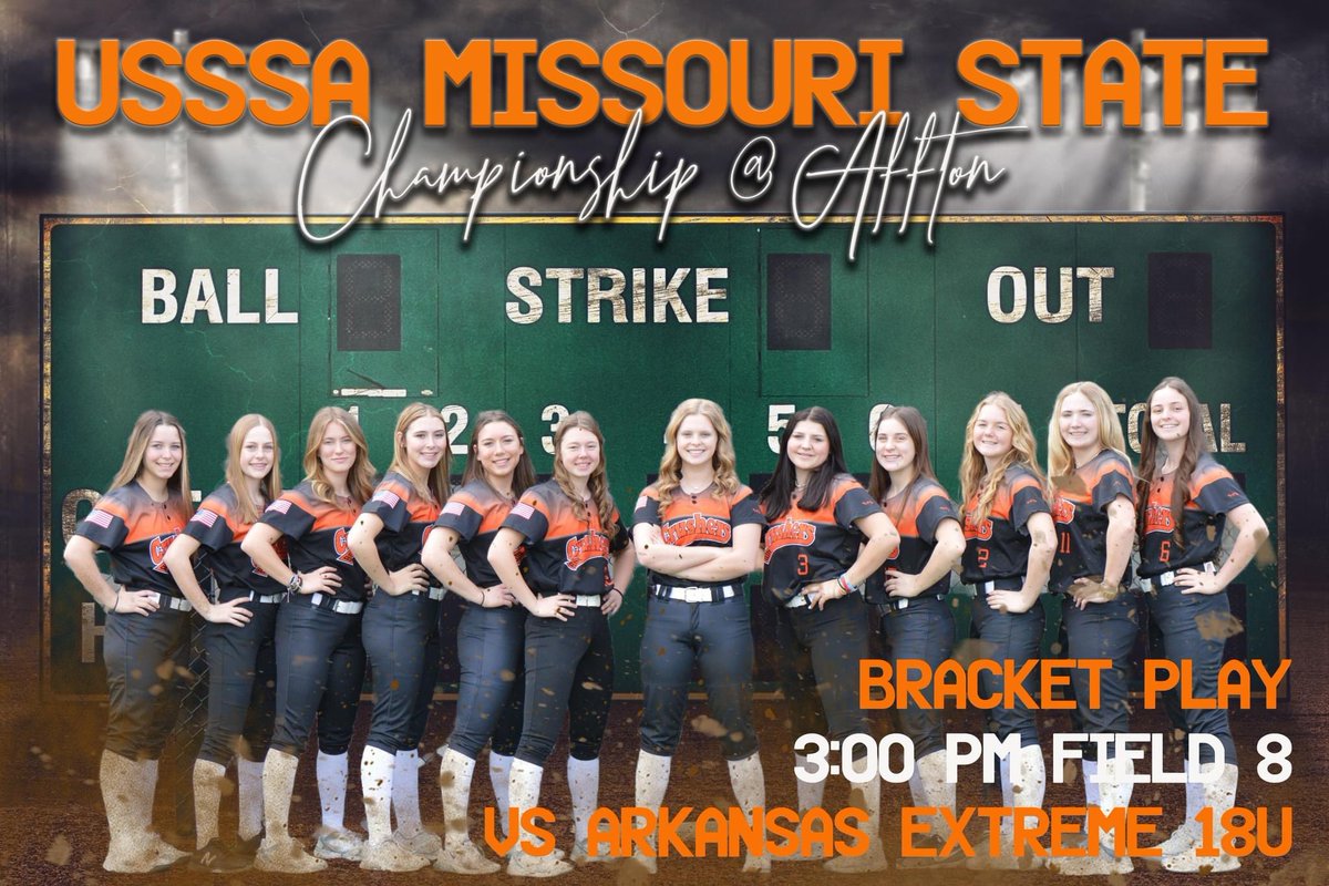 Schedule for Saturday, June 17th 🧡🖤🥎