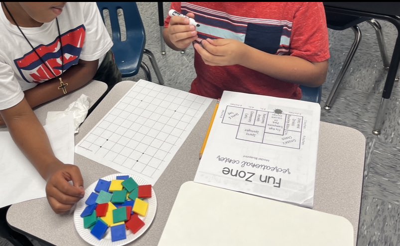 AndiLinville's tweet photo. This is what project based learning does! Confidence levels skyrocket 📈 Earlier this week, Ms. Mininger had her 4th &amp; 5th grd students calculate the area of the Champion Cafes they created, but they had to EXPLAIN their thinking! #OMIbettertogether #fcslearn We💙Fun Zone Math! https://t.co/pkO0Lb0yvw
