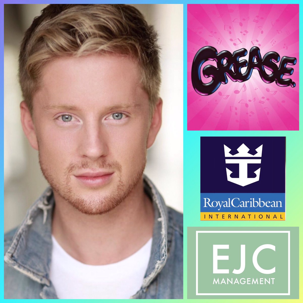 Thrilled to bits for our fabulous @Billyythompson_ who has been cast as Roger in #GREASE for RCCL. Super proud of you Billy and so well deserved! 🙌🏻💪🏼#musicaltheatre #talent #dreamrole #Tbird #independenceoftheseas #royalcaribbean #proudagent