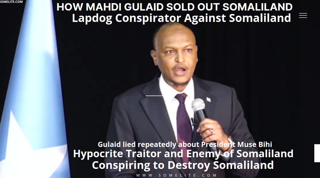 #Exposing @KhadarGulaid: Corrupt Mercenary Betraying #Somaliland  - The Liar Lapdog #Conspirator Against #Somaliland 
somelite.com/2023/06/16/exp…