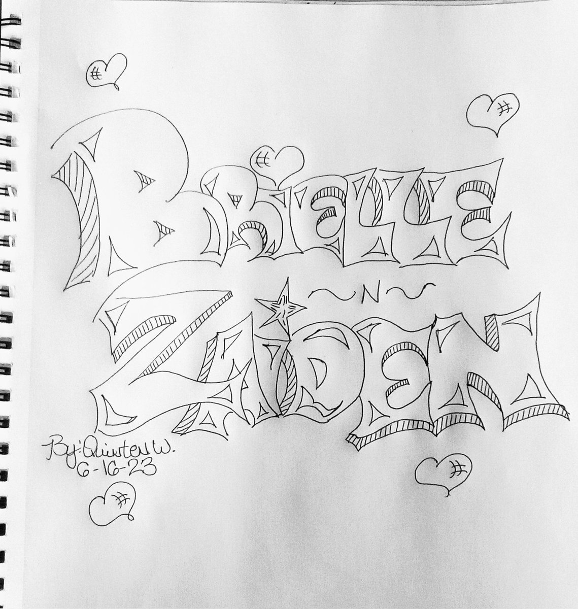 This sketch was dedicated to my niece and nephew.