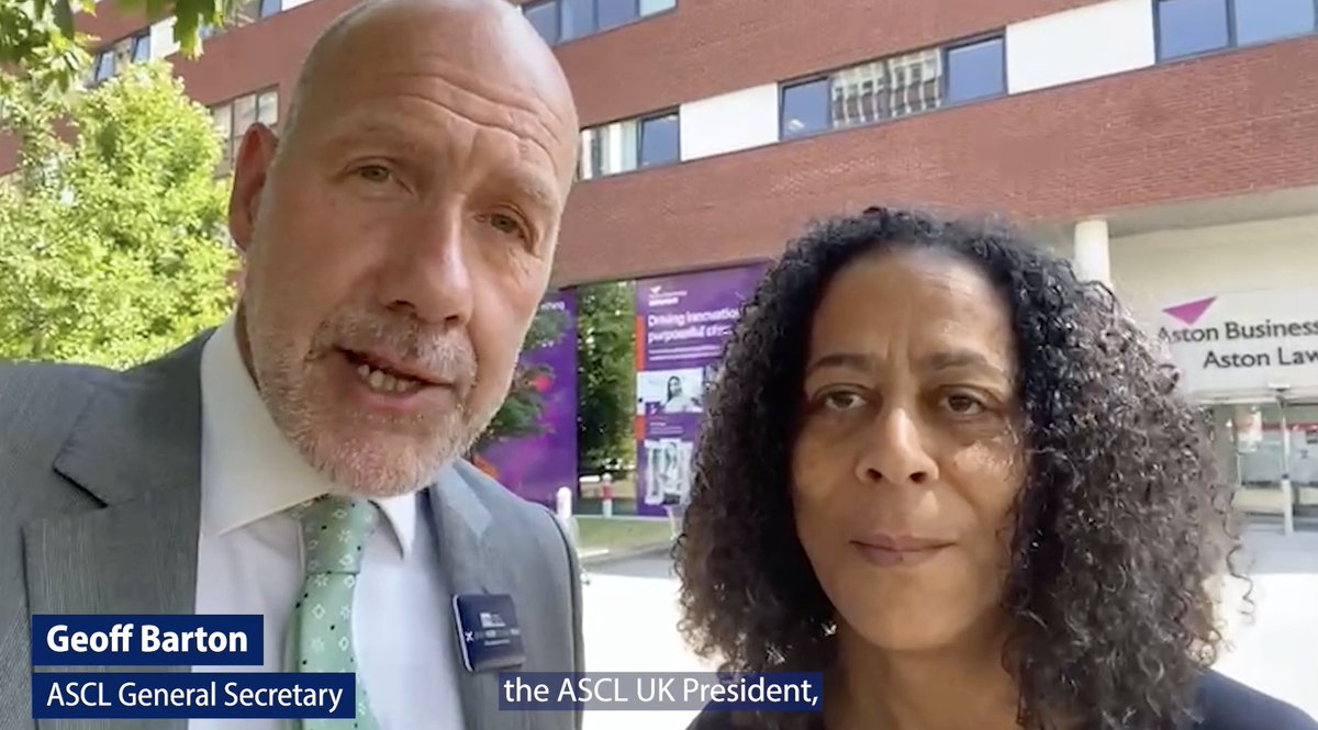 From #ASCLCouncil in Birmingham, today's video briefing is a conversation between @asclpresident and me ahead of the start of next week's formal ballot on strike action #VoteForEducation  buff.ly/3NAgM7K