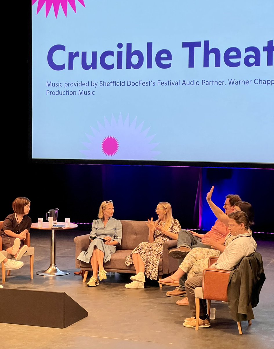 RoganProduction's tweet image. Excellent discussion with @RoseAylingEllis about #SignsForChange @sheffdocfest just now. #SheffDocFest2023