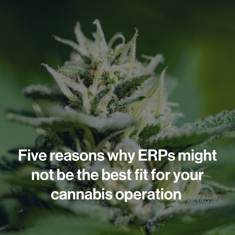 ElevatedSignals's tweet photo. Learn more about why Manufacturing Execution Systems (MES) might be a better fit than ERPs for your cannabis operation 👇