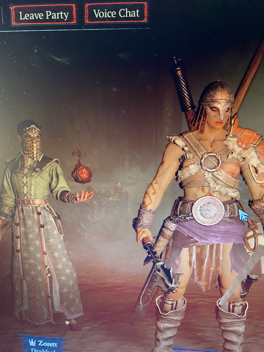 My Dad got me into gaming when I was 2 years old.  My first video game (for some reason) was Diablo 2.
Last night, almost 24 years later, my dad and I played Diablo 4 together, and it was like I was a kid again.❤️
He’s the sorceress, I’m the Barbarian