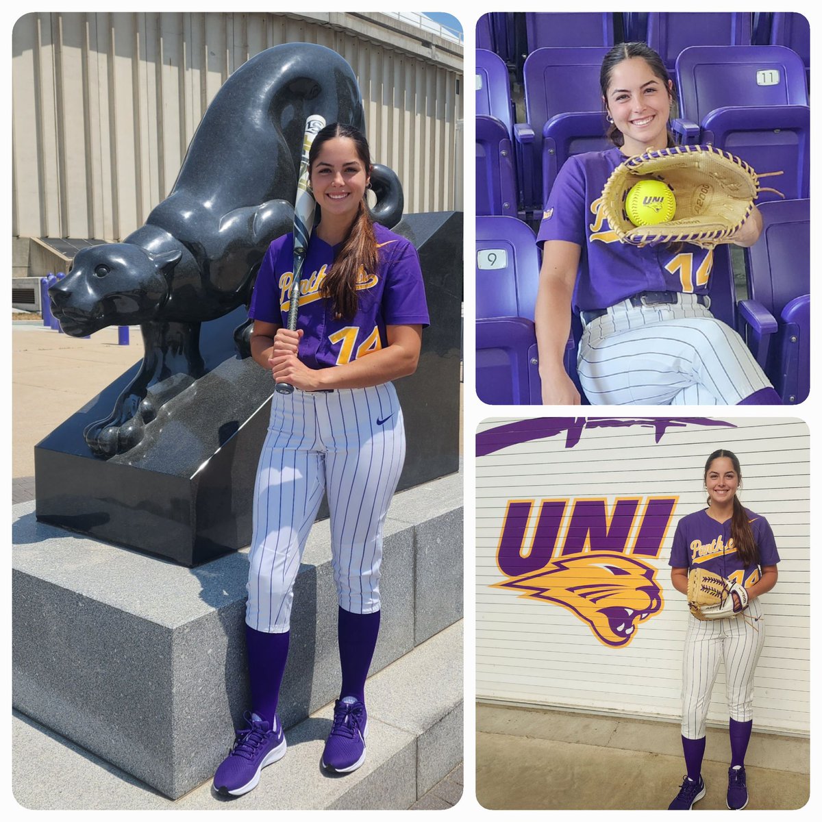 So excited to be a Panther!!💜💛
<a href="/UNISoftball/">UNI Softball</a>