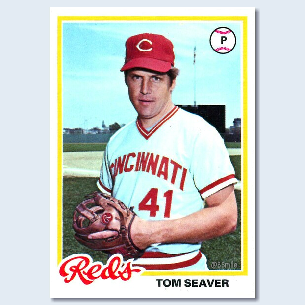 tom seaver reds baseball card