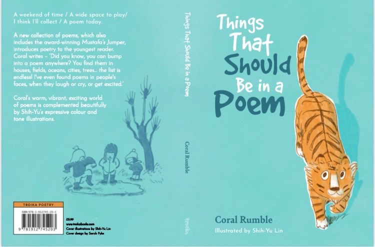 To celebrate 'Things That Should Be in a Poem' winning @sparkbookaward for poetry, 2023, I'd like to give a signed copy to a child who deserves a gift. If you have a child in mind, simply LIKE and RETWEET, by 22nd June, and I'll put your name in the hat. Please RT