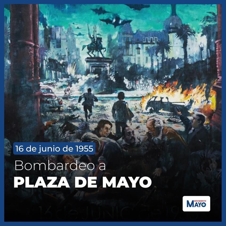 MayoMdp's tweet photo. El 16 de junio de 1955 la Armada Argentina con apoyo de sectores de la Fuerza Aérea, encabezaron un ataque con el objetivo de asesinar al presidente Perón y a los miembros de su gabinete, para consumar así un golpe de Estado.

Miembros de las Fuerzas Armadas, https://t.co/RMOw73kPh2