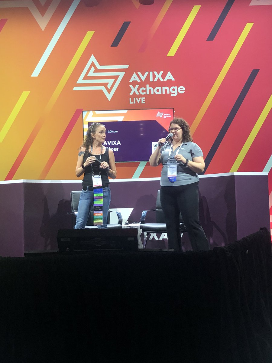 <a href="/AVIXA/">AVIXA</a> <a href="/LearnWithAVIXA/">Learn With AVIXA</a> #CTSmixer now at #XchangeLive with @resullins and <a href="/BeerAndPie/">Hope Roth, MA</a> Two awesome women leading education and the power of certification in our industry