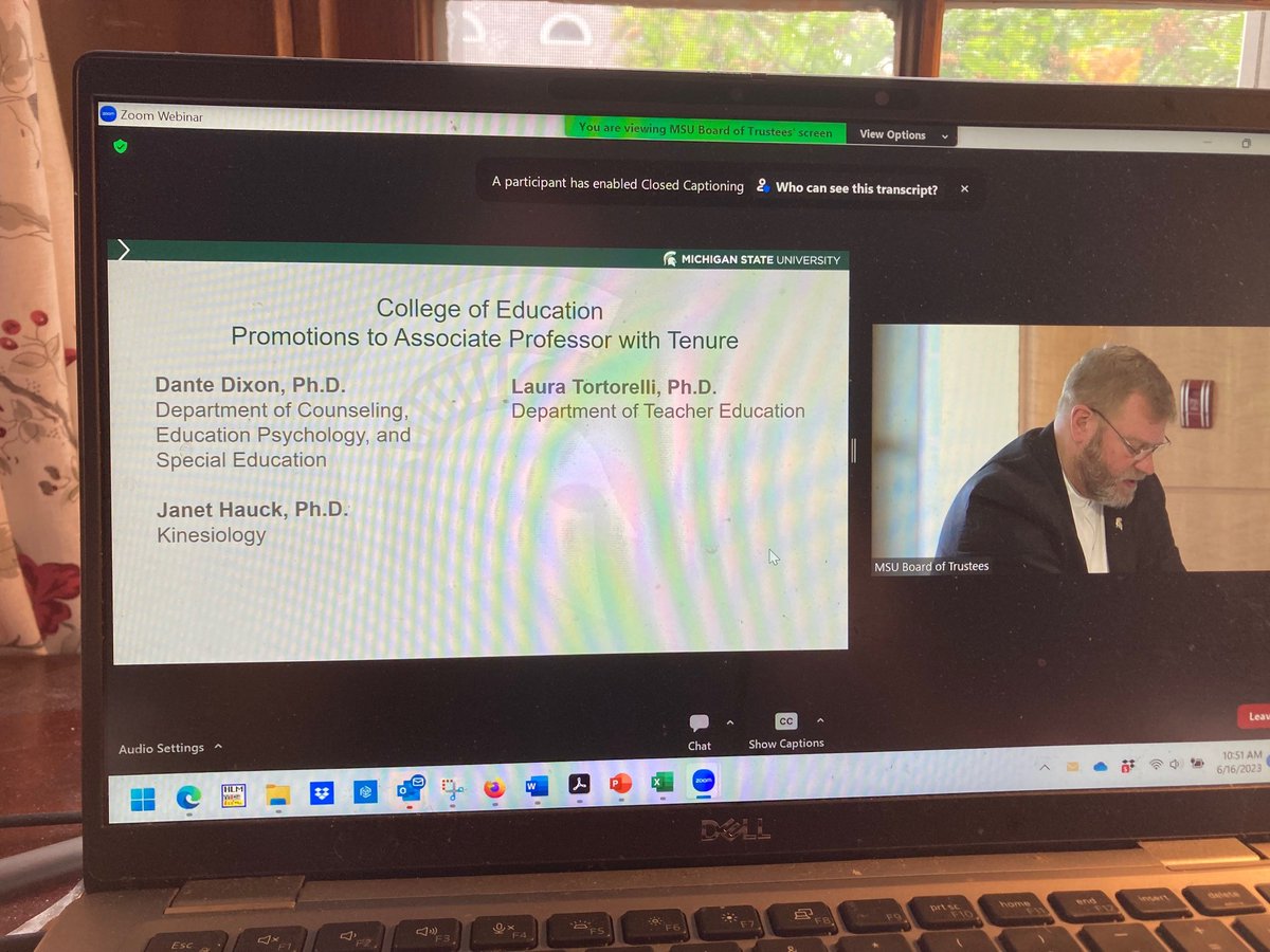 lstortorelli's tweet photo. It's official! The @michiganstateu Board of Trustees voted to approve my promotion to Associate Professor with Tenure today, effective July 1st! https://t.co/2PQoRkFQPn