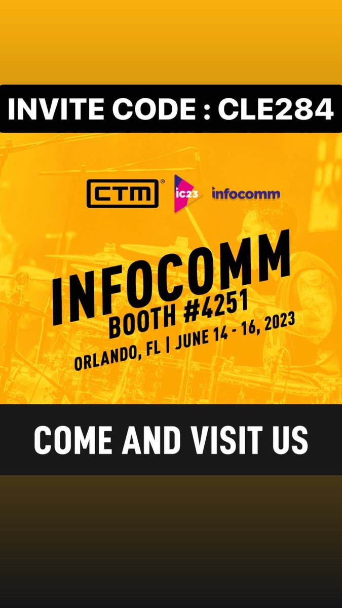Final day at booth 4251 Come and visit us ! @InfoComm #InfoComm23