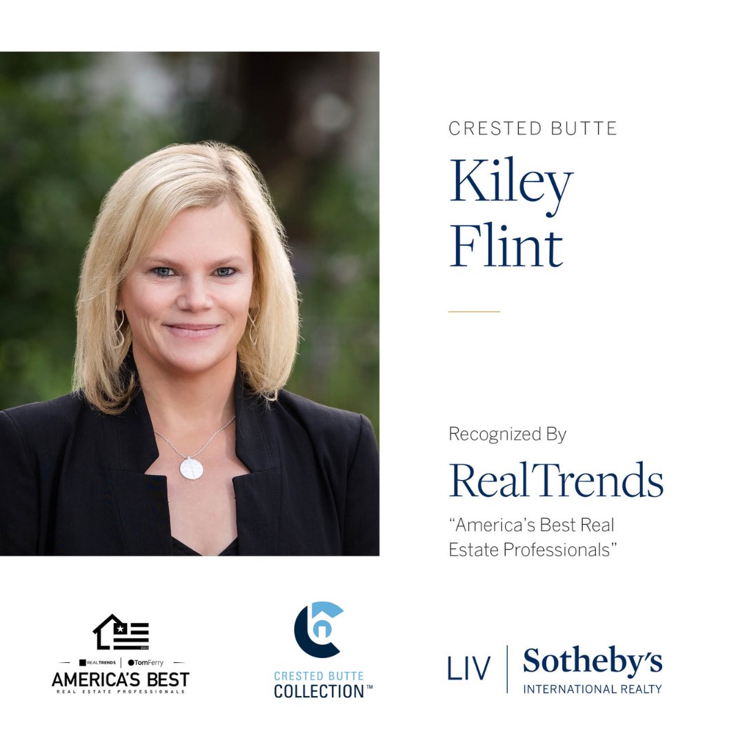 I am extremely honored to be recognized as one of “#AmericasBest #RealEstate Professionals” in recognition of our team’s accomplishments in 2022

#crestedbutte #crestedbutterealestate #crestedbutterealestateagent #crestedbutterealtor #kileyflint #crestedbuttecollection #LIVSIR
