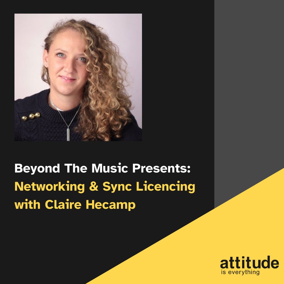 Are you a disabled person who works in the music industry or aspires to?  

Join us for our first Beyond The Music Presents session on Sync Licencing and Music Supervision with award-winning music supervisor Claire Hecamp!

12-2pm Fri 30th June

RSVP:

eventbrite.co.uk/e/beyond-the-m…