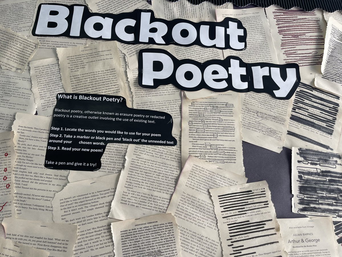 Did you know ? #Blackoutpoetry
