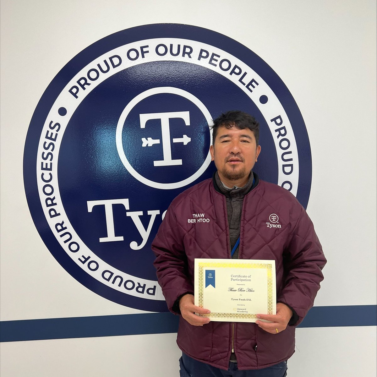 Congratulation to the dedicated students who celebrated the completion of the ESL / DART class at Tyson Foods! 🎉🎉