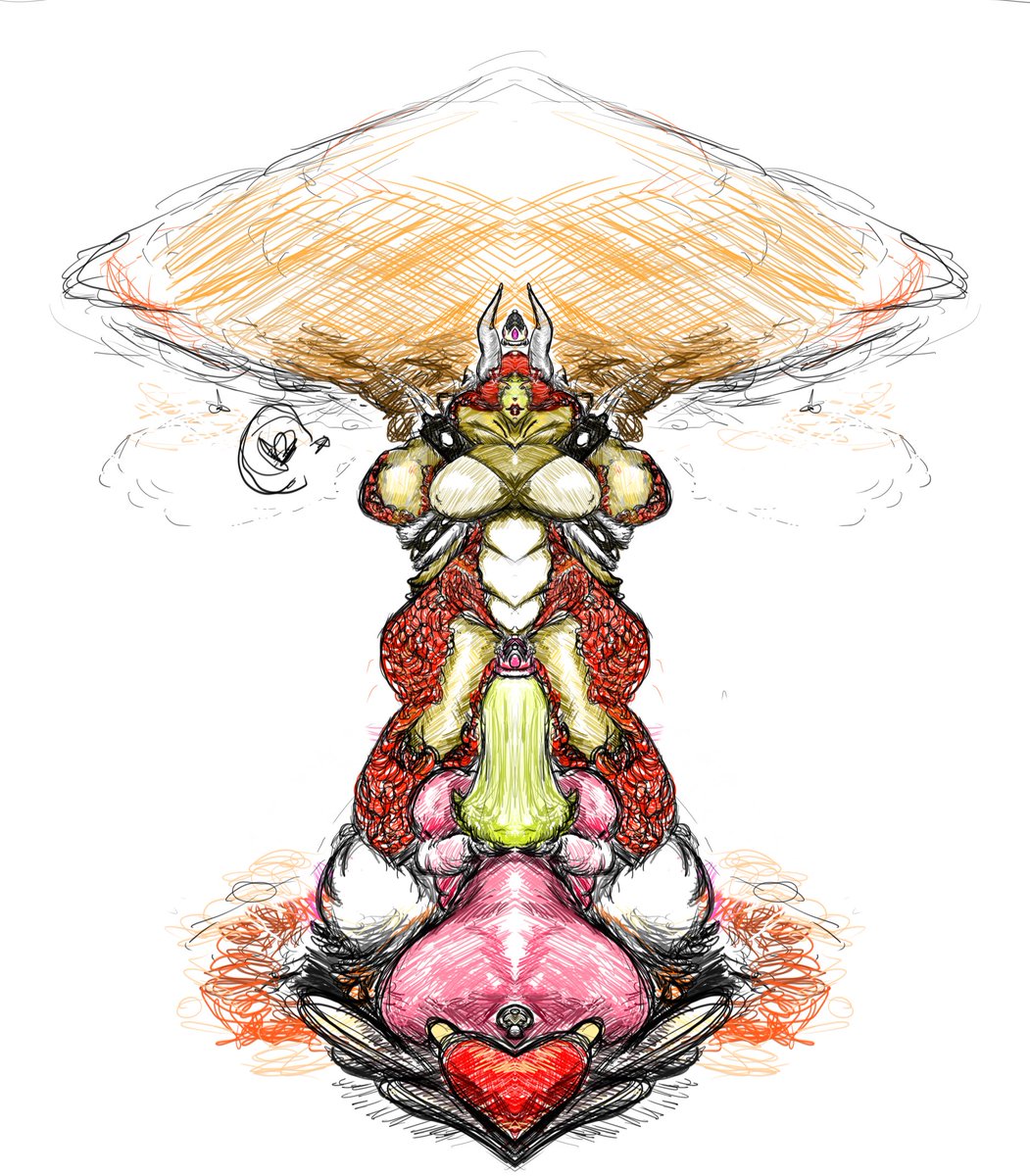 Kiwimelons2's tweet photo. As promised the #colored version of the #bowser and #princesspeach #fanart based on the #cosplay by @BishoujoMom and @mishamai_hime
Wip - https://t.co/xLl7QnT3vL
Tell me what y'all think. #fembowser #supermario https://t.co/Dy7BILljS8