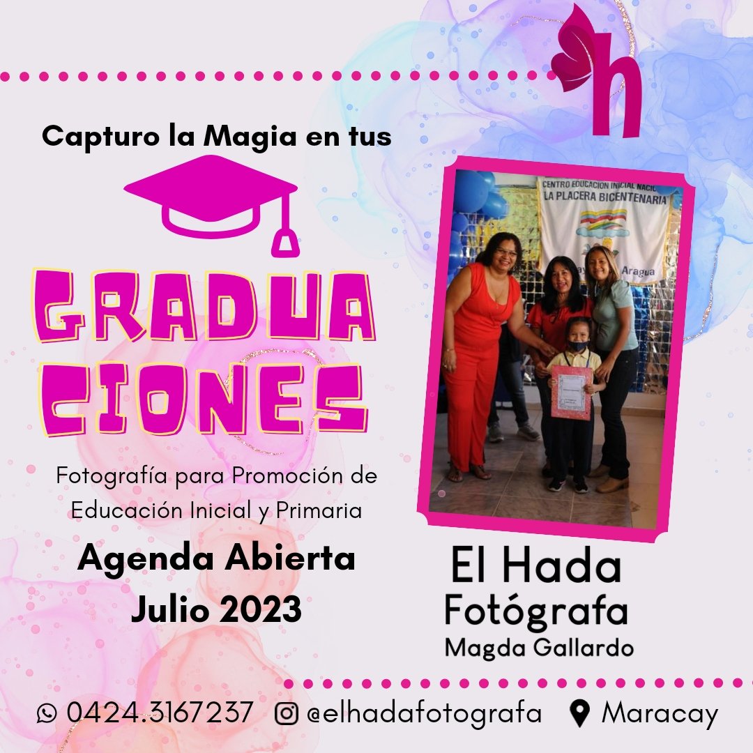 sigueme en instagram.com/elhadafotografa y pregunte por las promociones para Primarias y Centros de Educación Inicial. Agendando Julio 2023 #FotografoEnMaracay