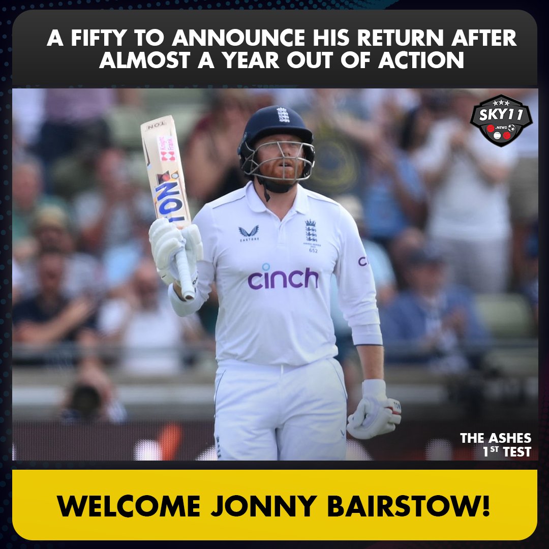 The England batsman shows his class and form with a fluent knock.

#JonnyBairstow #ECB #ENGvAUS #Cricket #Ashes #Sky11