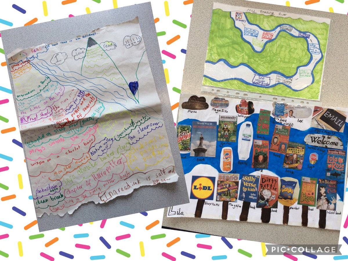 During the half term holiday year 3 completed some fantastic Reading Rivers telling the story of their reading journeys through the holiday.
ASK ME what I liked reading best.
#woodleyreadingforpleasure