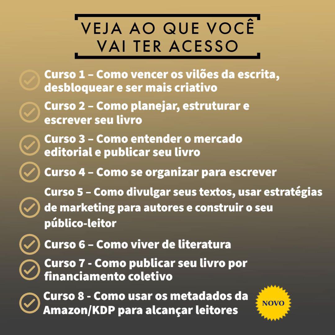 O Programa 321escreva é uma formação completa com 8 cursos sobre escrita, publicação e divulgação do livro. São mais de 120 aulas gravadas, plantão de dúvidas semanal e aulão mensal ao vivo. 

Inscrições até 23/06

Mais informações:

pinturadaspalavras.com.br/inscrevasenopr…
