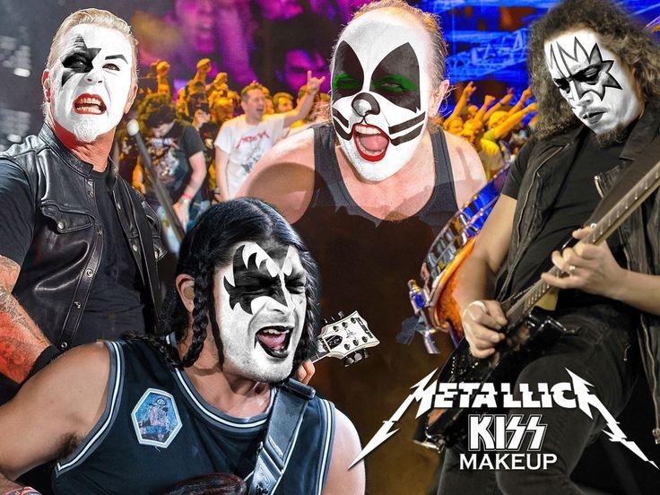 Metallica in KISS Makeup

#KISS #GeneSimmons #PaulStanley #AceFrehley #PeterCriss #jameshetfield #larsulrich #roberttrujillo #kirkhammett  #metallica