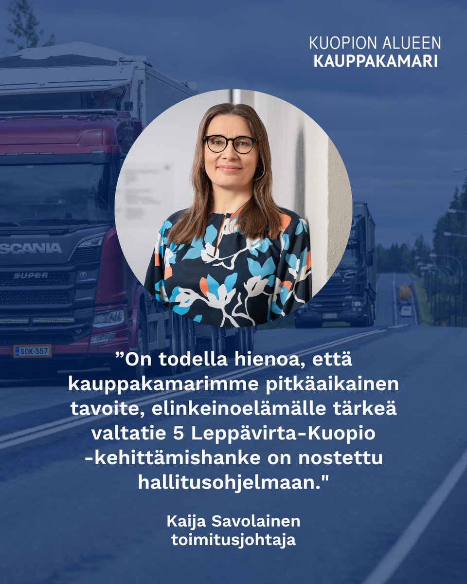 Tänään on upea päivä. Reilu kolme vuotta sitten, jo työpaikkahaastattelusta alkaen, päätavoitteekseni asetettiin VT 5 Leppävirta – Kuopio -kehityshanke.  Nyt se on nostettu hallitusohjelmaan. Suuret kiitokset!

#menestystehdäänyhdessä #kuopionalueenkauppakamari