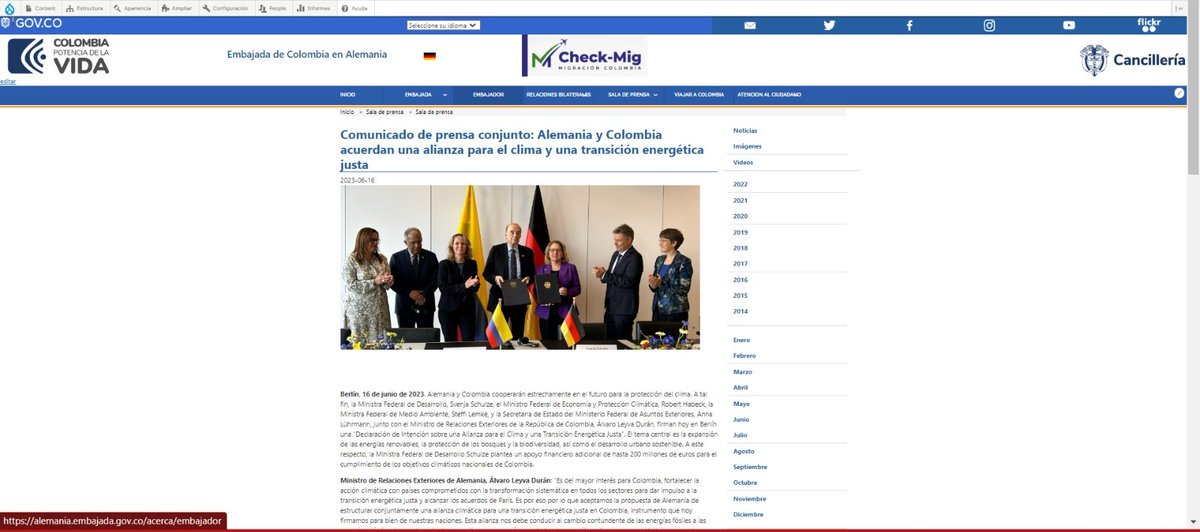 #GIZVerde #Noticia🗞️ | Nace Alianza entre Alemania 🇩🇪 y Colombia 🇨🇴 para reforzar su lucha contra el #cambioclimático e impulsar la #transiciónenergéticajusta

👉Leer más aquí: cancilleria.gov.co/newsroom/news/…