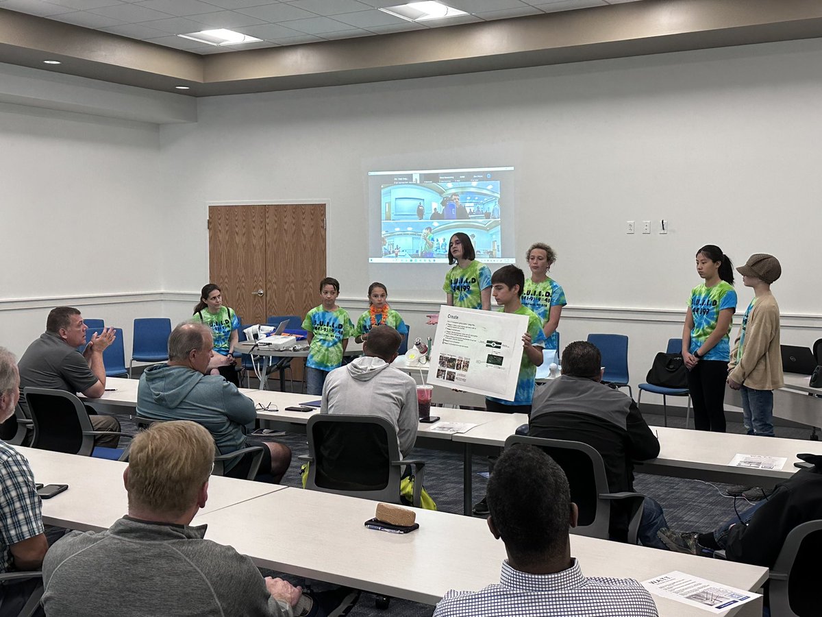 Presentation of our project at the Plumbing Association of Wisconsin meeting was a success! @firstlegoleague @FIRSTweets @PPMS_SDE @ElmbrookSchools @Burleigh_SDE #SUPERPOWERED