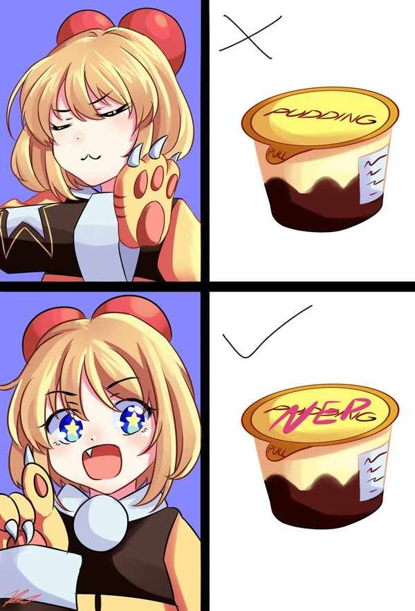PouncingPeashy's tweet photo. "I don't want normal pudding! I want Nep's pudding!" https://t.co/QRyTODaTtW
