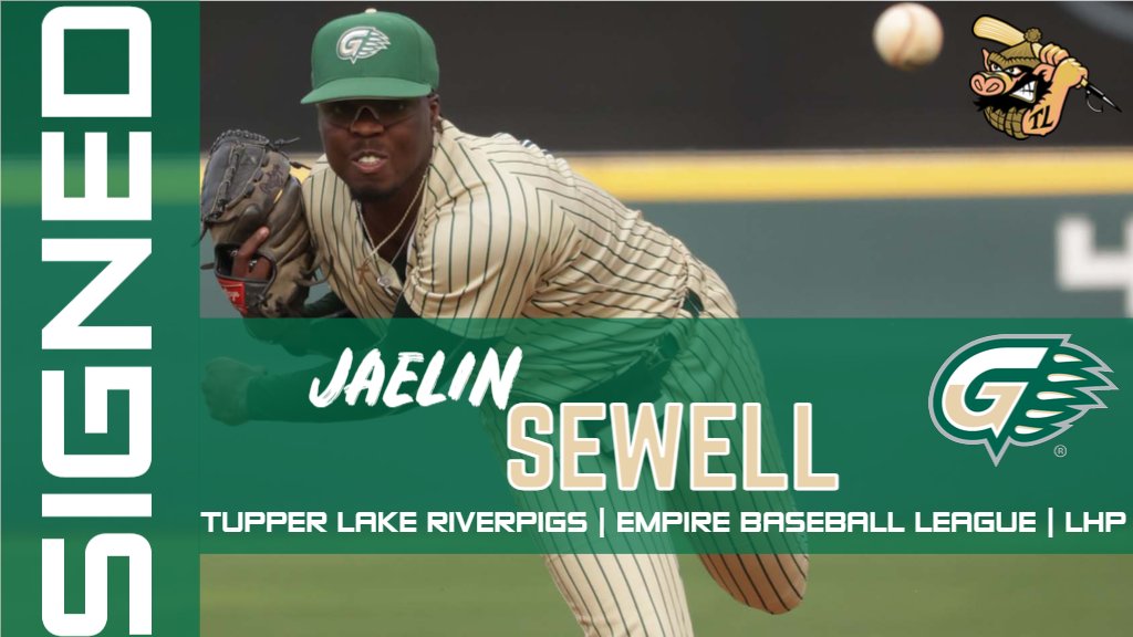 Congrats to Jaelin Sewell on signing with the <a href="/eblriverpigs/">Tupper Lake Riverpigs</a> of the Empire Baseball League! The left hander made a career-high 15 appearances out of the bullpen during the 2023 season.  

#GGCAthletics | #GrizGangGGC