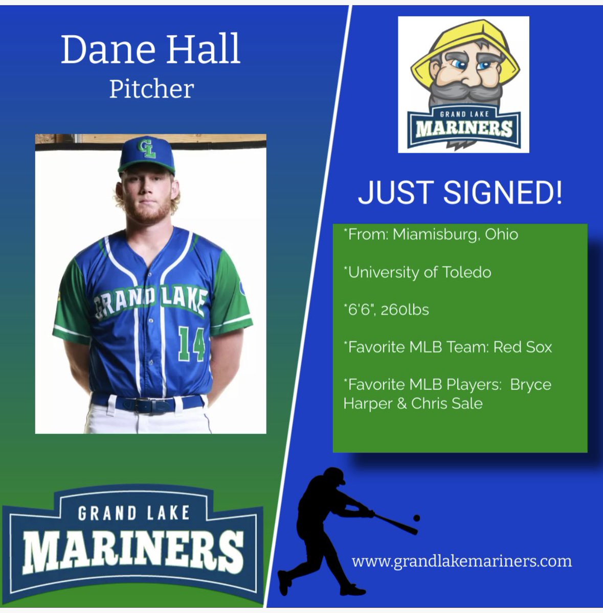 We are thrilled to have Dane on the mound with us for the summer. Let’s give him a warm welcome!!
#baseball #baseballlove #baseballseason #baseballlife #baseballfamily #collegebaseball #summerball #baseballteam #baseballplayer #baseballplayers #glscl #grandlakemariners