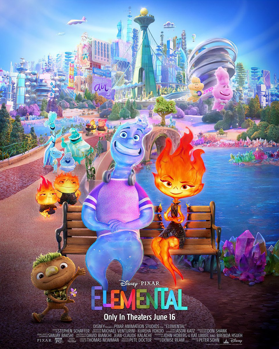 Birbirlerine dokunamayan Ateş ve Su karakterlerinin aşk hikâyesi.

Pixar'ın yeni filmi Elemental, vizyonda!