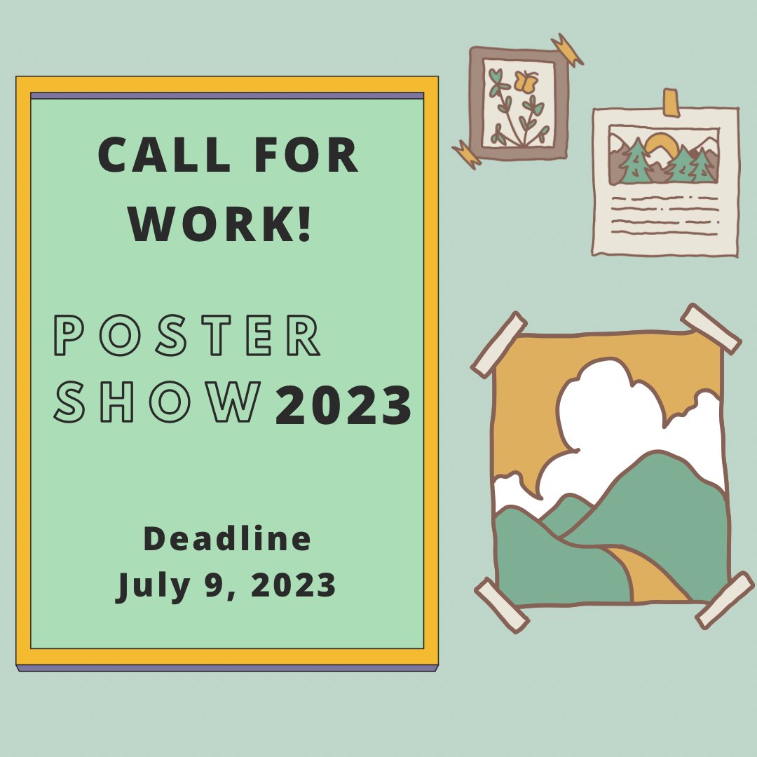 ShopColumbia announces a Call for Work for our Spotlight Exhibition: Poster Show 2023 (August 1 - September 22, 2023).

Deadline: July 9, 2023

Learn more + Submit: tinyurl.com/Poster-Show-20… 

#ShopColumbia #ColumbiaChi