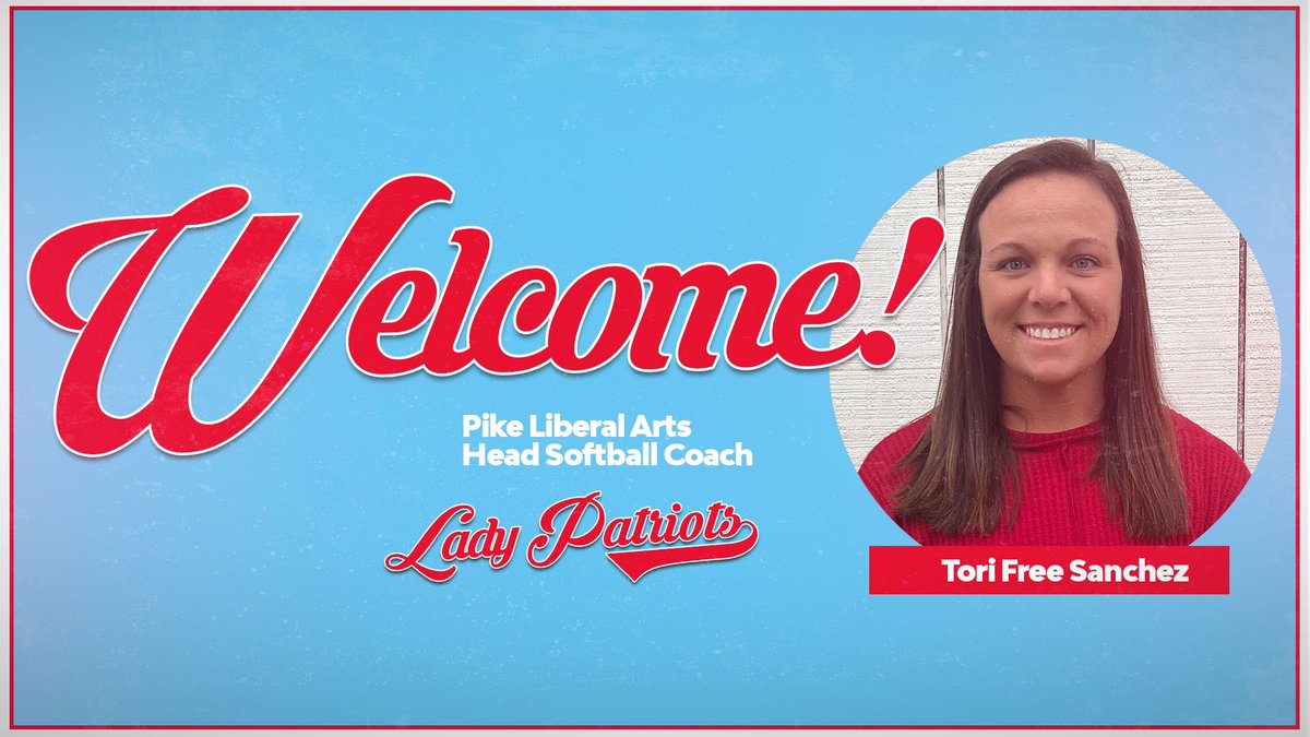 Please help welcome Coach Tori Free Sanchez to Pike Liberal Arts as the new Head Softball Coach! 

🥎 #GoPike | #LadyPats 🥎