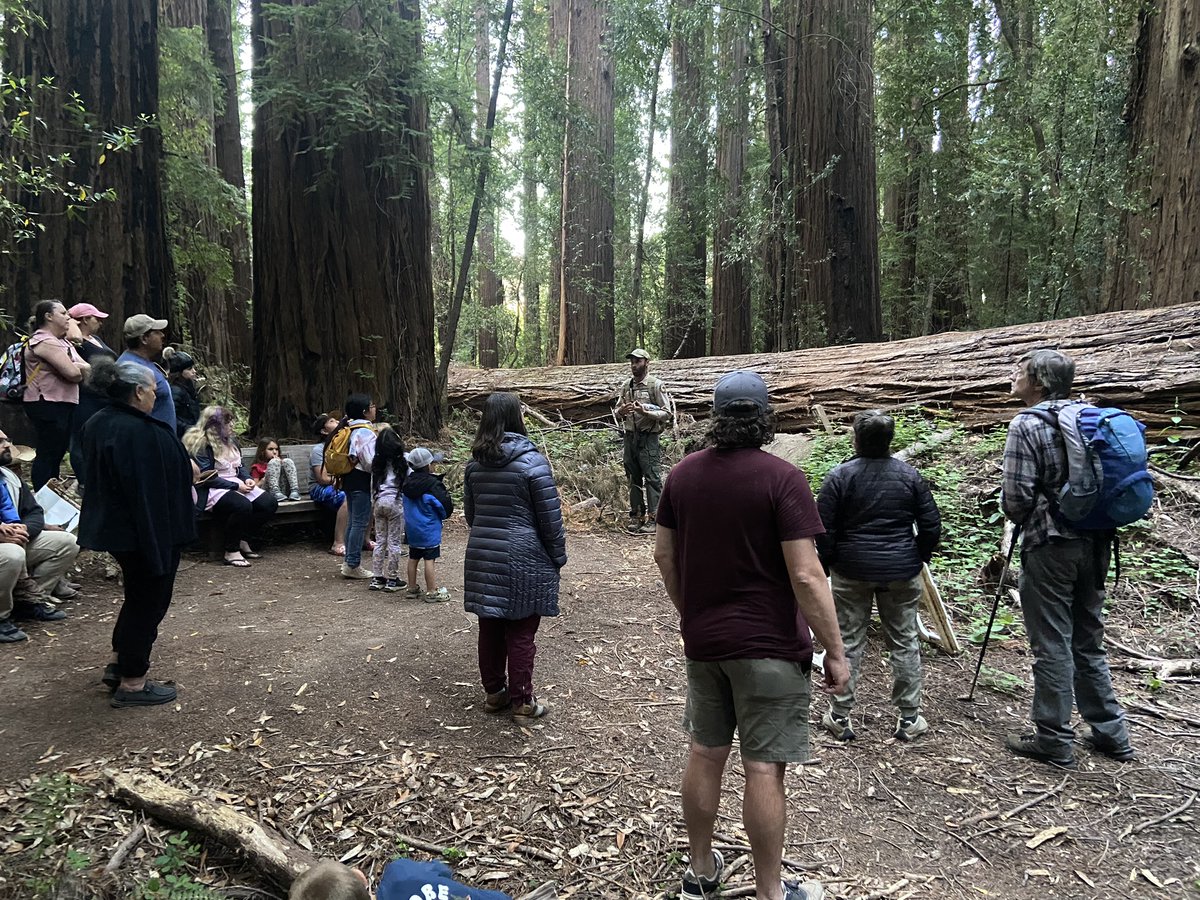 Great turnout for Night Under the Stars at Hendy Woods SP, part of #CAStateParksWeek. Wonderful family time among the redwoods.