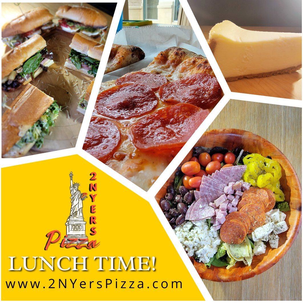 Craving something delicious for lunch? Look no further than 2 NYer's Pizza! 

#2NYersPizza
2NYersPizza.com

#Pizza #PizzaJoint #pizzaTime #PizzaLover #GoodPizza #NewYorkStylePizza #NewYorkStyle #NeapolitanPizza #Lunch #LunchMenu #LunchTime #LunchInDuluth #LunchSpecial