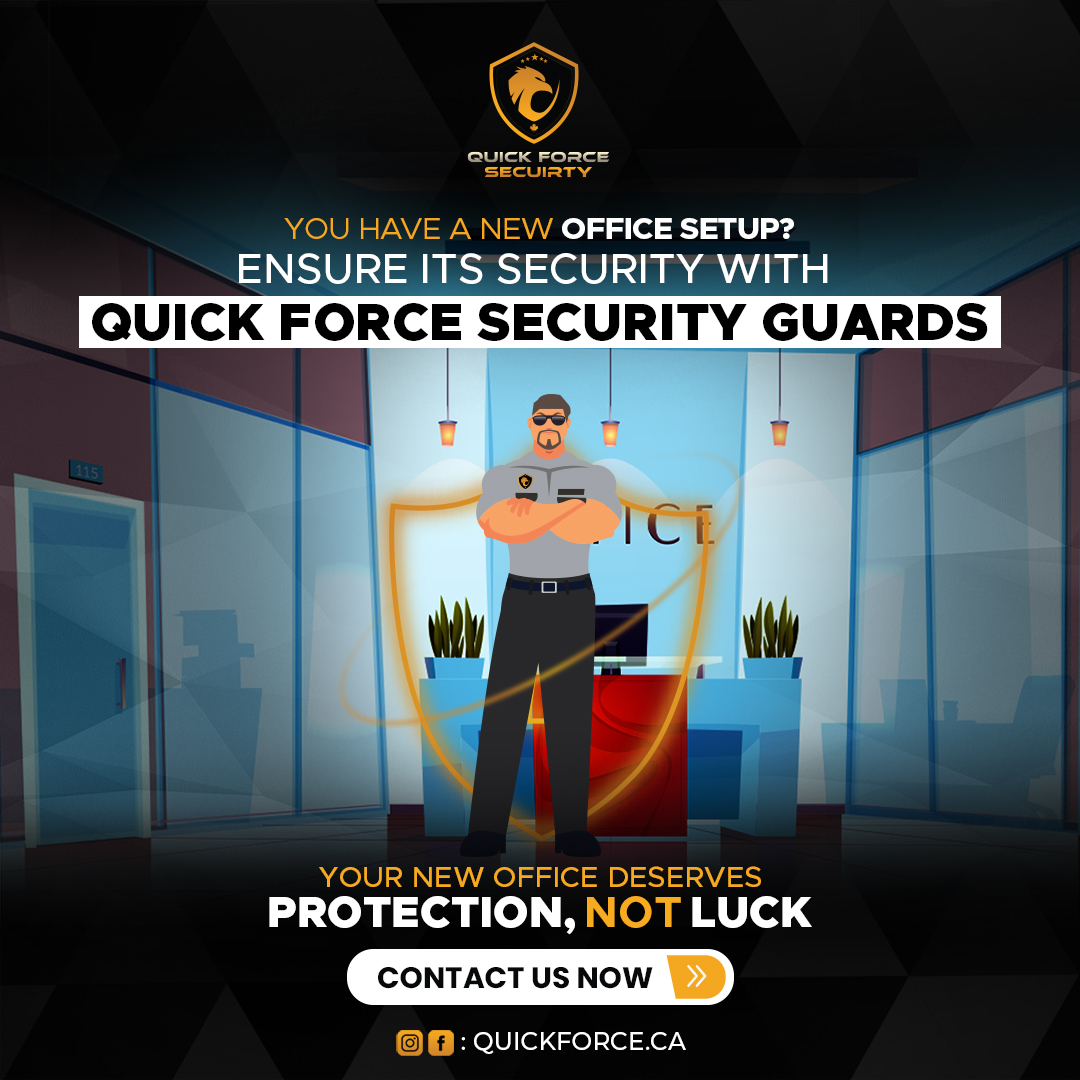 🏢 Have a new office setup?

#QuickForceSecurity Guard Services offers the reliable protection that your business deserves. Invest in peace of mind today and safeguard your valuable assets.

Contact us now 647-568-7812

#OfficeSecurity #Security #SecurityGuard #Ontario #Canada