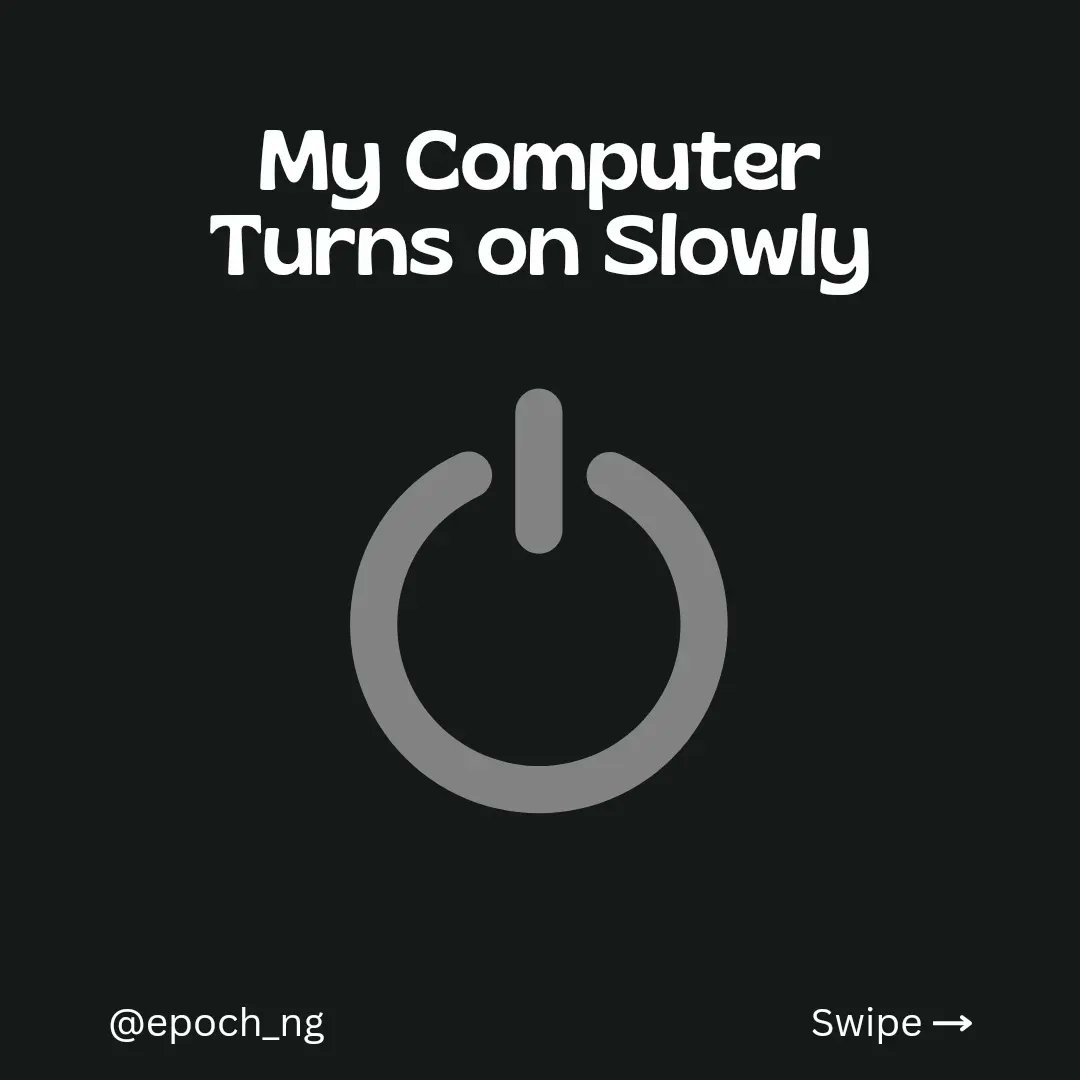 epoch_ng's tweet photo. Our professionals @epoch_ng share possible causes as to why your computer may be running slow and possible solutions. 

Don't forget to send @epoch_ng a message for any issue.

#windows10 #windows11 #TechTip #ComputerSpeedBoost #FasterComputing #OptimizePerformance #TechHacks https://t.co/DCq2MeJq8D